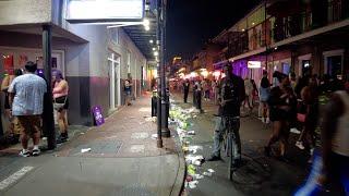 a  FRIDAY NIGHT in T H E  Q U A R T E R . . . walk New Orleans French Quarter \ 20m BOURBON ST \\ 4K