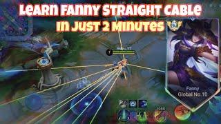 Fanny Straight Cable Tutorial Fanny Straight Cable Guide  MLBB