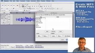 8 How to Export MP3 and WAV Files - Video Guide to Audacity