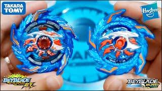 BRANDS BATTLE HASBRO VS TAKARA TOMY BEYBLADE BURST SPARKING VS SPEEDSTORM Kolossal Helios H6