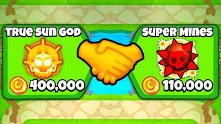 So I tried the most EXPENSIVE tower combination... Bloons TD Battles 2