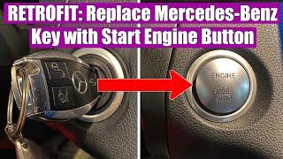 RETROFIT How to install Mercedes-Benz Engine Start Stop Button replacing key in few simple steps