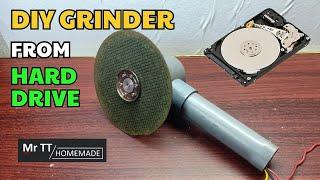 DIY grinder from hard drive  Ideas with old hard drives  Mr TT Homemade