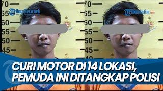 CURI MOTOR DI 14 LOKASI Pemuda Ini Ditangkap Tim Anti Bandit Polsek Gubeng Surabaya