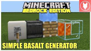 Minecraft Bedrock - How to Make a Basalt Generator  Xbox  PS4  MCPE Windows 10  Switch 