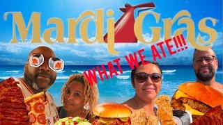 Carnival Mardi Gras-May 2024-What we ate at the FREE and some paid dining options 4K