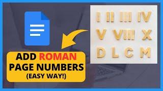 How to Add Roman Page Numbers in Google Docs  Easy Tutorial