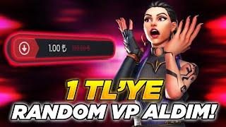 1 TLYE RANDOM VP SATIN ALDIM SADECE 1 TL Valorant - RANDOM VP GÜVENİLİR Mİ?