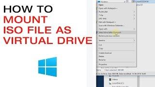  Mount an ISO file or CDDVD Image File as a Virtual Drive