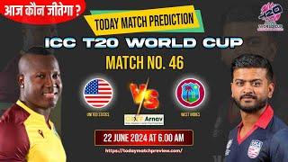 USA vs WI World Cup T20 Match Prediction  United States vs West Indies 100% Sure Toss Prediction