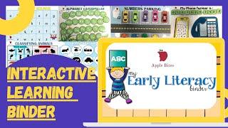 Interactive Learning Book  #BusyBinder  Early Literacy Book  Busy Book
