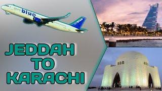 Air Blue - Jeddah to Karachi  Air Blue Flight ️ Review  Jeddah Street and Hajj Terminal Tour