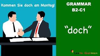 doch  The meaning of doch  Learn German Grammar  B2-C1