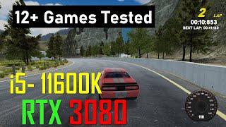 Intel 11600k Gaming benchmark RTX 3080 In 1080p 1440p