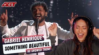 Gabriel Henrique - Something Beautiful by Jacob Banks  Qualifiers  AGT 2023  REACTION