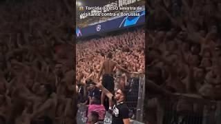 Festa absurda da torcida do PSG de visitante contra o Borussia pela Champions #shorts #futebol #psg