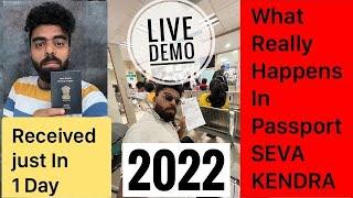 LIVE DEMOPASSPORT SEVA KENDRA DETAILED PROCEDURE PROCESS HOW TO APPLY PASSPORT ONLINE PROCESS 2024