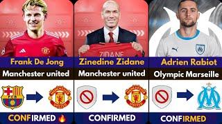 ZIDANE TO MANCHESTER UNITED SURPRISES  CONFIRMED TRANSFER SUMMER 2024  De JongRabiot to maseile