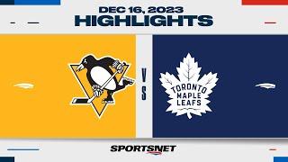 NHL Highlights  Penguins vs. Maple Leafs - December 16 2023