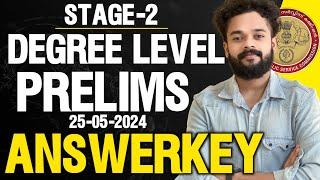 DEGREE LEVEL PRELIMS EXAM STAGE 2 ANALYSIS  DEGREE PRELIMS STAGE 2 ANSWERKEY KNOWLEDGE FACTORY PSC