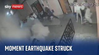 Morocco Earthquake CCTV captures moment quake struck Marrakech