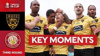 Maidstone United v Stevenage  Key Moments  Third Round  Emirates FA Cup 2023-24