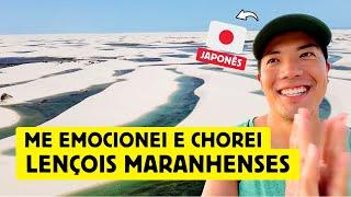 Um japonês se emociona e chora nos Lençois Maranhenses - Santo Amaro Barreirinhas