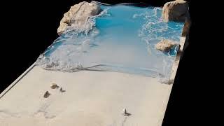 Blender FLIP fluid simulation