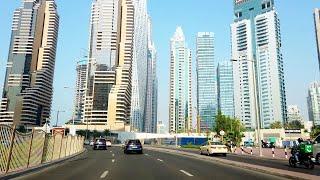 Dubai Drive 4K Skyscrapers of Marina and Jumeirah- Driving Downtown
