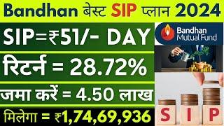 Bandhan Mutual Fund For SIP in 2024  Bandhan Small Cap Mutual Fund  Best lumpsum investment  Plan