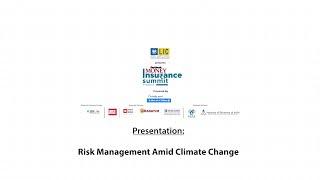 #OutlookMoney Insurance Summit 2023 Presentation - Risk Management and Climate Change