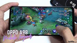 Oppo A98 Mobile Legends Gaming test Update MLBB  Snapdragon 695 5G 120Hz Display