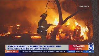 Deadly Fairview Fire burning in Hemet jumps to 2400 acres overnight