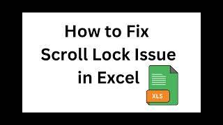How to Fix Scroll Lock in Excel   Easy Step-by-Step Guide ⬅️