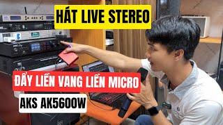 Hát Livestream Với Amply 3 Trong 1 AKS AK5600W  Box Live SC379 Stereo