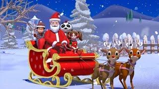 Jingle bells  Christmas song with Santa Claus  Nursery rhymes  Kids songs  Kiddiestv