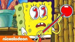 SpongeBob  SpongeBob Merusak Cuti Sakit Squidward   Nickelodeon Bahasa