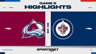 NHL Game 5 Highlights  Avalanche vs. Jets - April 30 2024