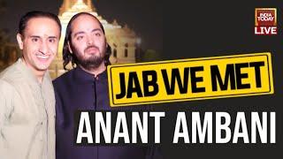 Rahul Kanwal LIVE With Anant Ambani  Jab We Met LIVE  Anant Ambani Interview On India Today