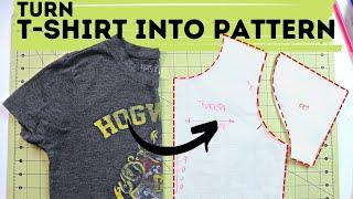 HOW TO turn your t-shirt into pattern? Detailed tutorial How to make a t shirt