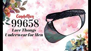 Candyman 99658 Lace Thong Mens Lingerie - Johnnies Closet