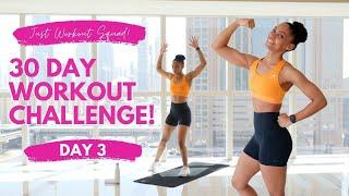 30 Day Workout Challenge - SEIZE THE DAY - Day 3  NO EQUIPMENT Weight Loss Workout