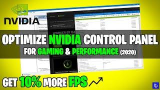 How to Optimize Nvidia Control Panel For GAMING & Performance 2020