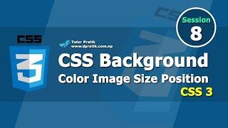 CSS Background Color Image Size Position Properties Session 8  Tutor Pratik