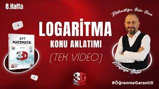 Logaritma Konu Anlatımı  Tek Video  3D Kamp 8.Hafta  PDF #öğrenmegarantili