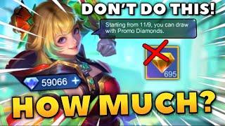 HOW MUCH IS WANWAN 11.11 SKIN? DONT USE PROMO DIAMOND IN THE VEILED SKY WISH DRAW EVENT - MLBB
