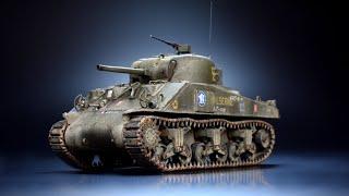 Sherman M4A2 Division Leclerc - 172 Heller- Tank Model