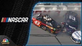 Erik Jones has vicious impact to outside wall as Toyotas wreck while drafting  Motorsports on NBC