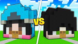 Omz vs Luke House Build Battle Challenge in Minecraft