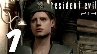 Resident Evil HD Remaster PS3 - Jill Walkthrough Part 1 - Barry Burton &  Jill Valentine